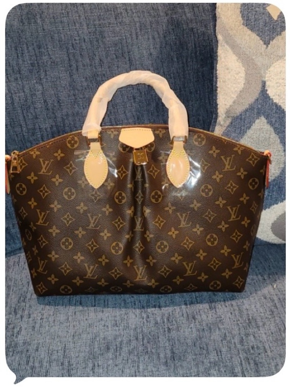 Designer Inspired Brown Monogram Bag
